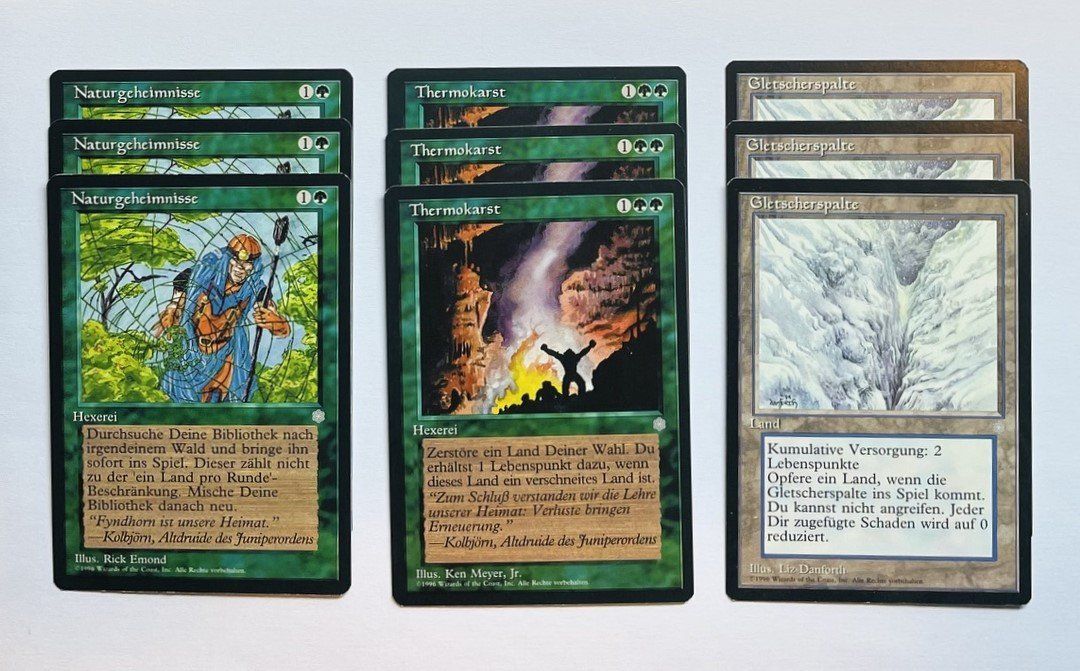Magic The Gathering Carte collezionabili: Magic The Gathering 3 komplette Uncommon Sets Eiszeit – Usato da Duggingen venduto da nad_6yzh 5