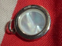 pendentif en argent et pierre estival pour femme
