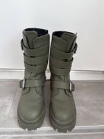 Bottines d'hiver kahki 