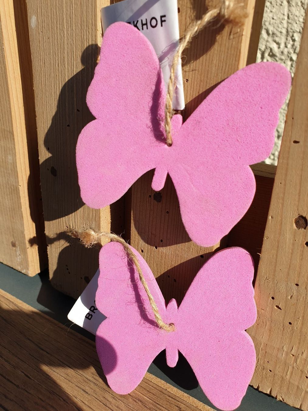 Tutte le decorazioni: 2 Kautschuk Deko Schmetterlinge 9 cm – Nuovo (secondo la descrizione) da Amriswil venduto da kleindeko
