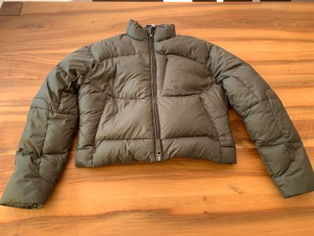 RALPH LAUREN olivfarbene kurze Daunenjacke Bomberjacke Gr. L
