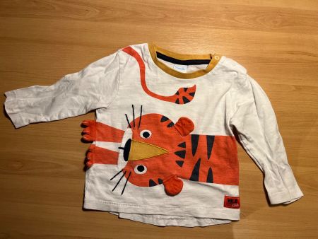 Langarmshirt Smile mit Tiger 74 gebraucht