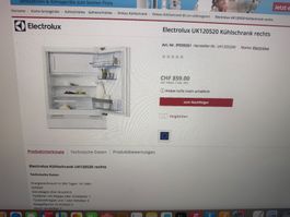 Neuer Orginal verpackter Einbaukühlschrank 60cm x ab 82cm !!