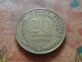 FRANCE  20 Centimes  1963  (P)