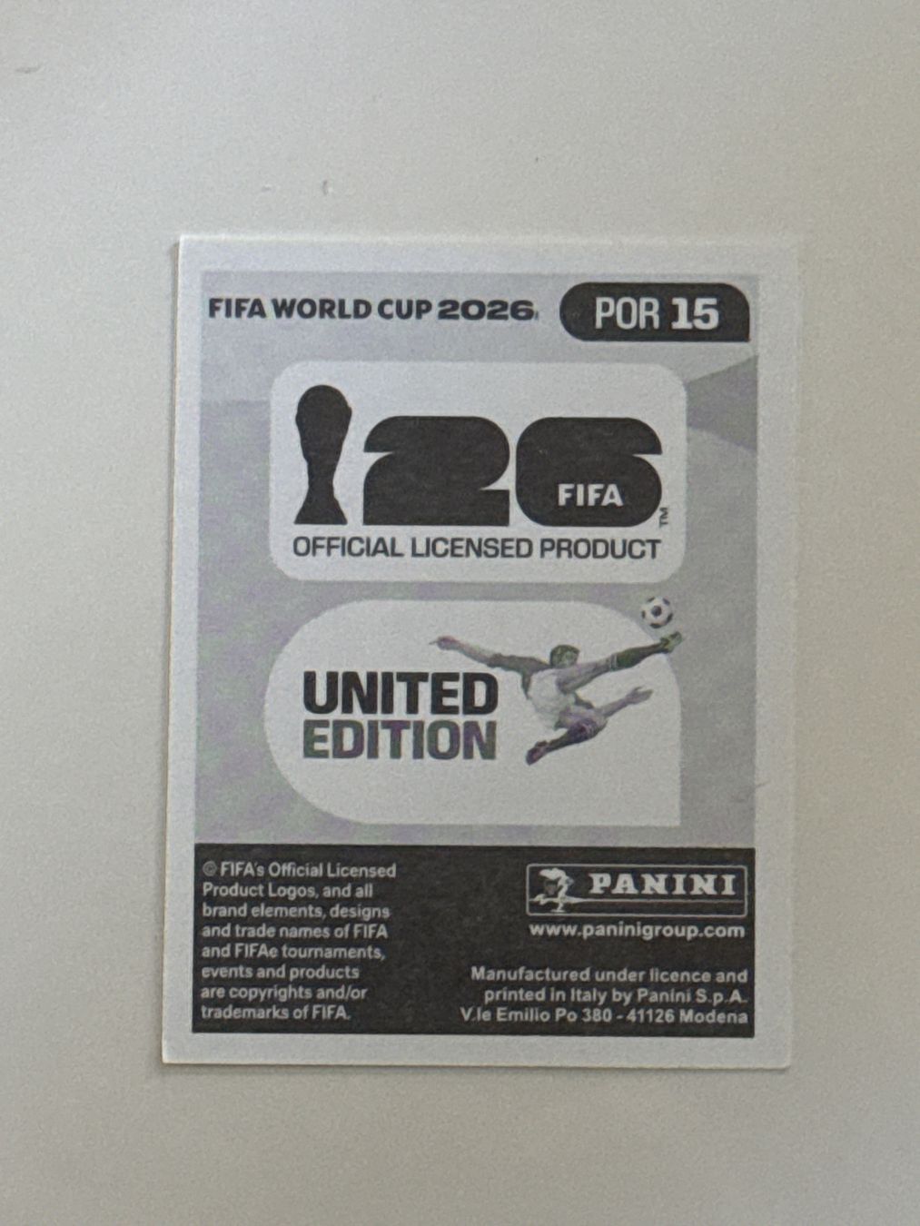 Panini FIFA Club World Cup 2026 Cristiano Ronaldo Sticker Neu 