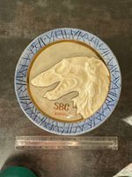 Assiette décorative chien Borzoi SBC 2005