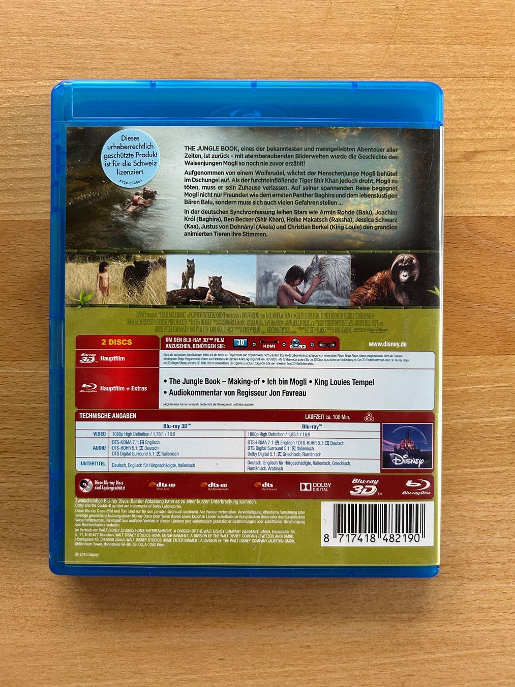 Tutti i DVDs: The Jungle Book Blu-Ray – Usato da Grosswangen venduto da che_gr 2