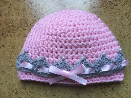 Babymütze Prinzessin / Mütze Krone / Handarbeit / Geschenk