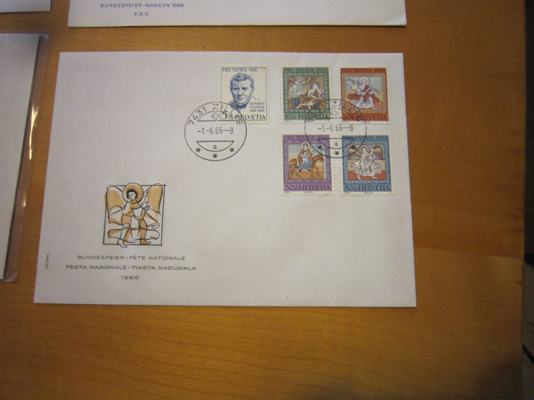 Tutti i francobolli: PP 1966 FFDC verschiedene Serien 3x Stempel Zillis – Usato da Gordola venduto da Polentaefung 1