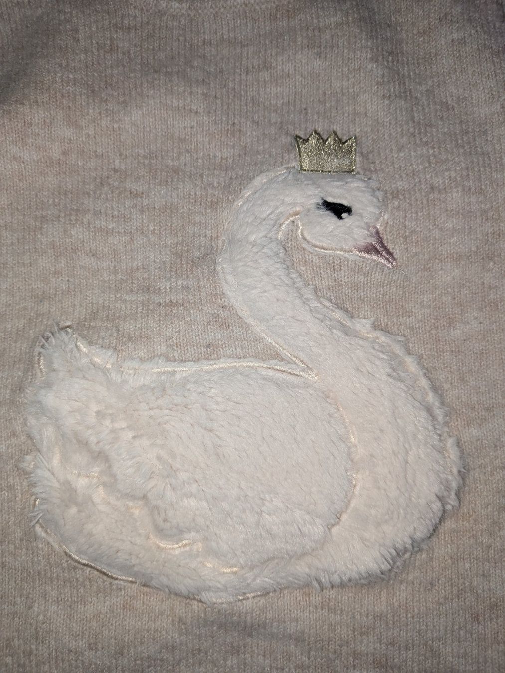 Vestiti & Gonne: Strickkleid beige Schwan Grösse. – Usato da Pfaffhausen venduto da ZwergeUndMehr 2