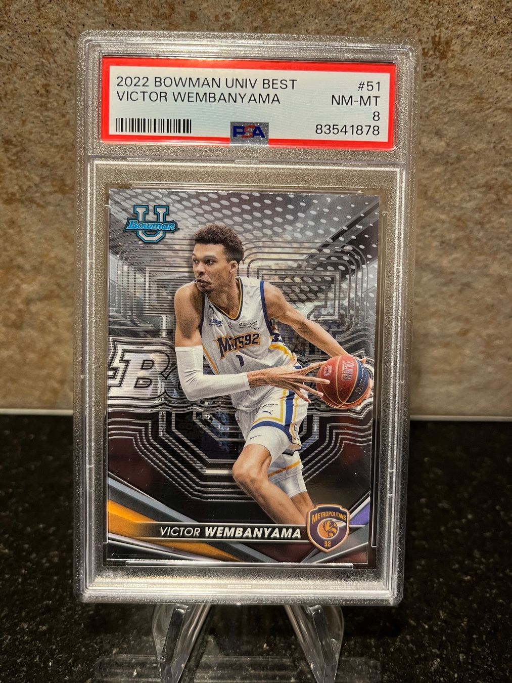 Nba Sammelbilder & Trading cards: NBA VICTOR WEMBANYAMA Bowman University PSA – Gebraucht aus Moudon von AndreSR89