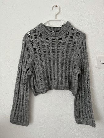 FB Sister Strickpullover XS, grau, top Zustand
