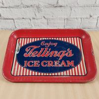 Vintage Servicetablet Tellinq'a Ice Cream