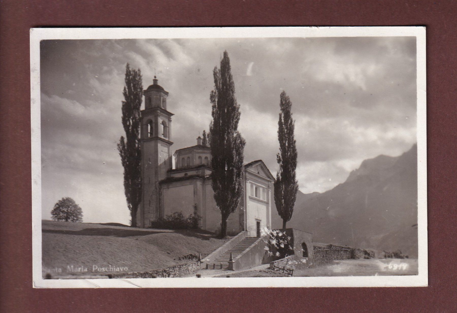 Cartoline postali: POSCHIAVO - Santa Maria - 1933 – Usato da Pully venduto da nicecards-shop