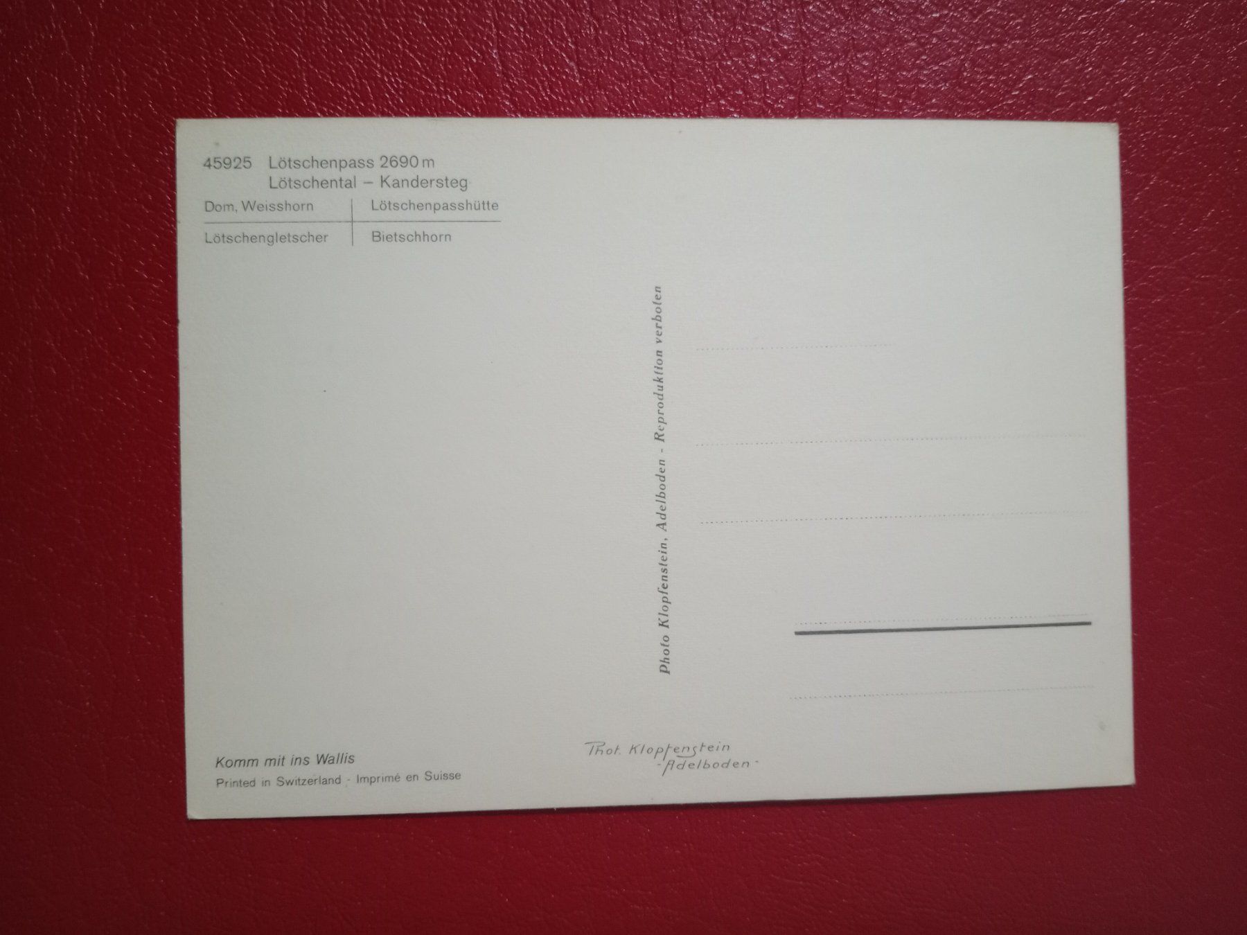 Cartes postales: Ak Lötschental Wallis mehrbildrig – D'occasion à Küttigen par Melisch1000 1