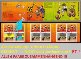2004_J374Aa+375Aa_Pro Juventute_MARKENHEFT_6x PAAR ET_KW180!