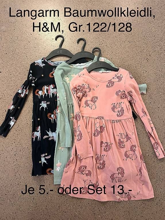 H&M Vestiti & Gonne: Langarmkleid Gr.122/128 – Usato da Zürich venduto da chi_hm68