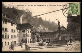 AK Fribourg, Le Pont du Gotteron et la Fontaine de la Fidéli