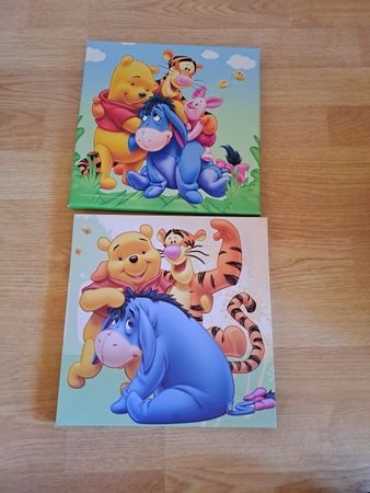 2 Winnie Pooh Wandbilder für Kinderzimmer Deko, TOP!