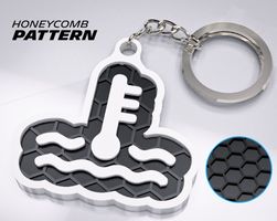 ⭐ Motortemperatur Logo - Schlüsselanhänger