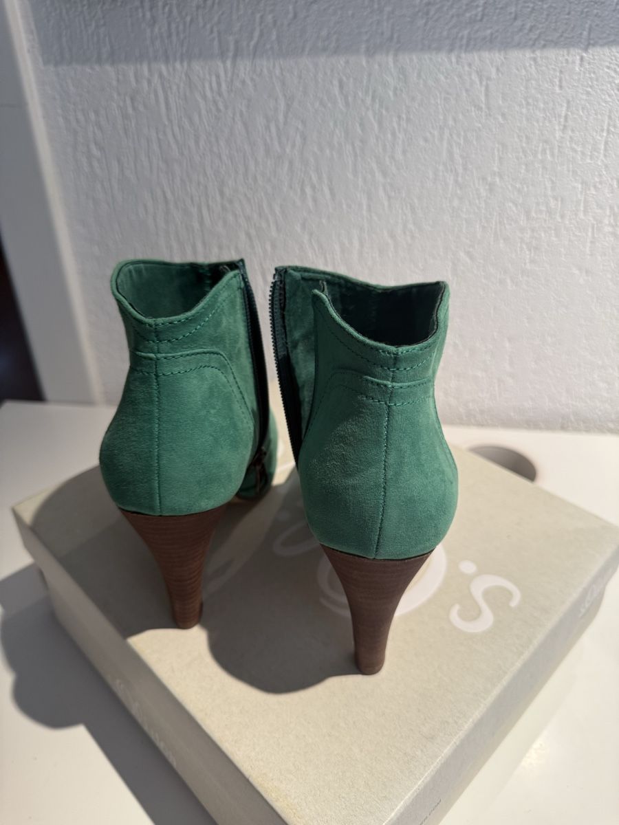 S.Oliver Damenschuhe: S.Oliver Ankle Boots grün Wildleder Gr. 37 – Neu (gemäss Beschreibung) aus Hemmental von val_k2zb 3