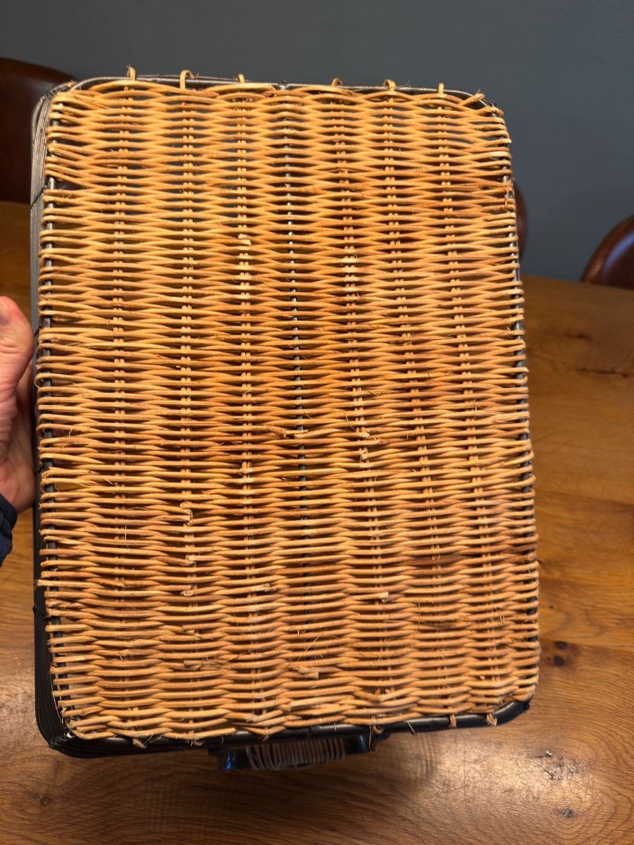 Servierplatten: Servier Tablet aus Metall & Rattan – Gebraucht aus Niederbüren von poschti 3