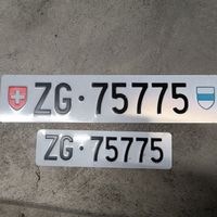 Zuger Kennzeichen ZG 75775 