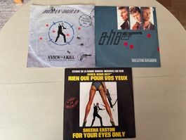 JAMES BOND tolle Singles DURAN DURAN AHA SHEENA EASTON 80's