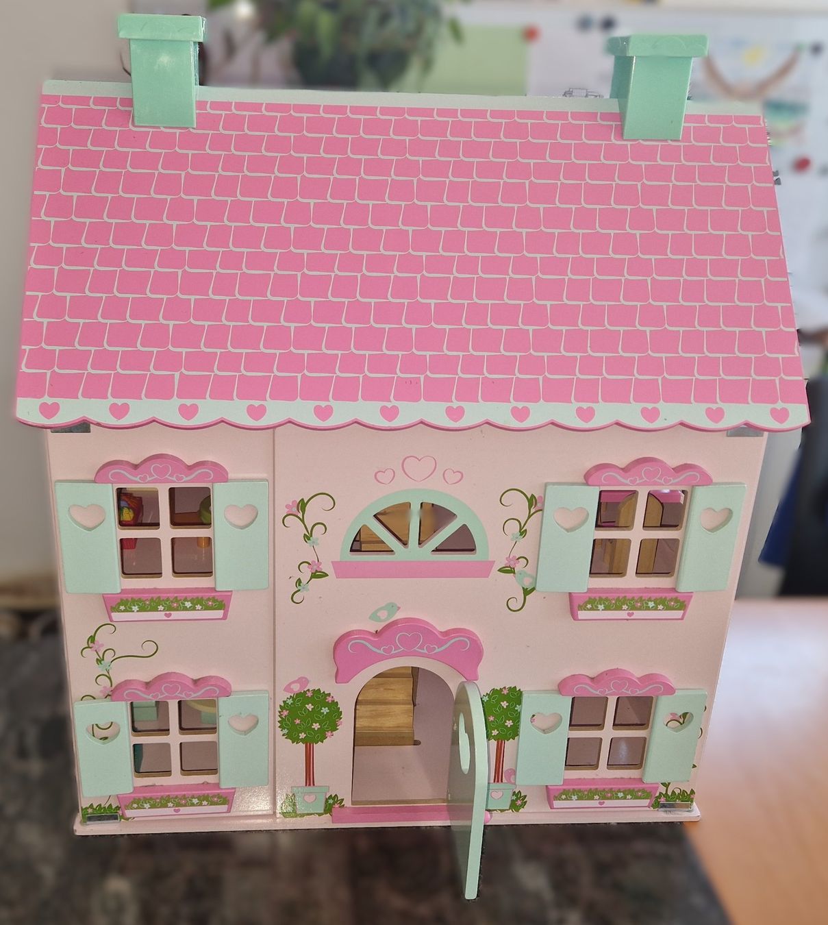Puppenhäuser & -möbel: Puppenhaus Landhaus möbliert – Gebraucht aus Wangs von dr74 1