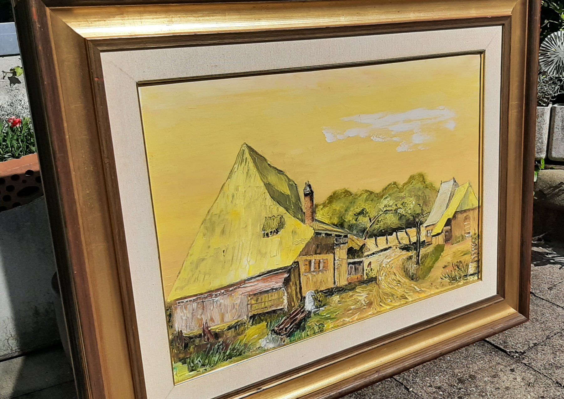 Gemälde: Landschaftsgemälde von D.Sem"84 Ölgemälde.Impasto-Maltechnik – Gebraucht aus Baden von Boroda 5