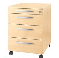 neuer Rollcontainer 432 x T 580 x H 595 mm, Ahorn