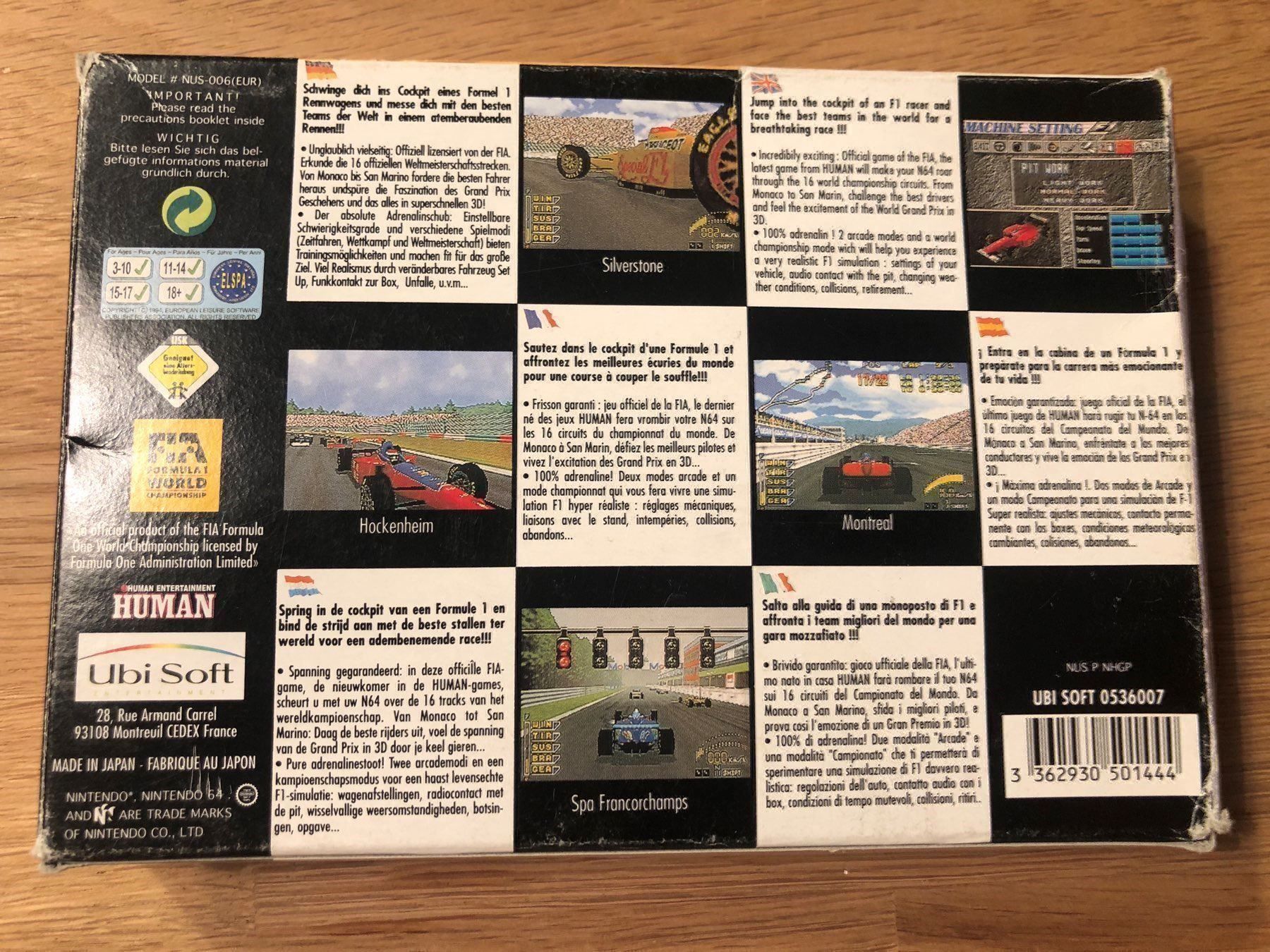 Nintendo Giochi: F1 Pole Position 64 für Nintendo 64 – Usato da Kestenholz venduto da Naruto_01 1