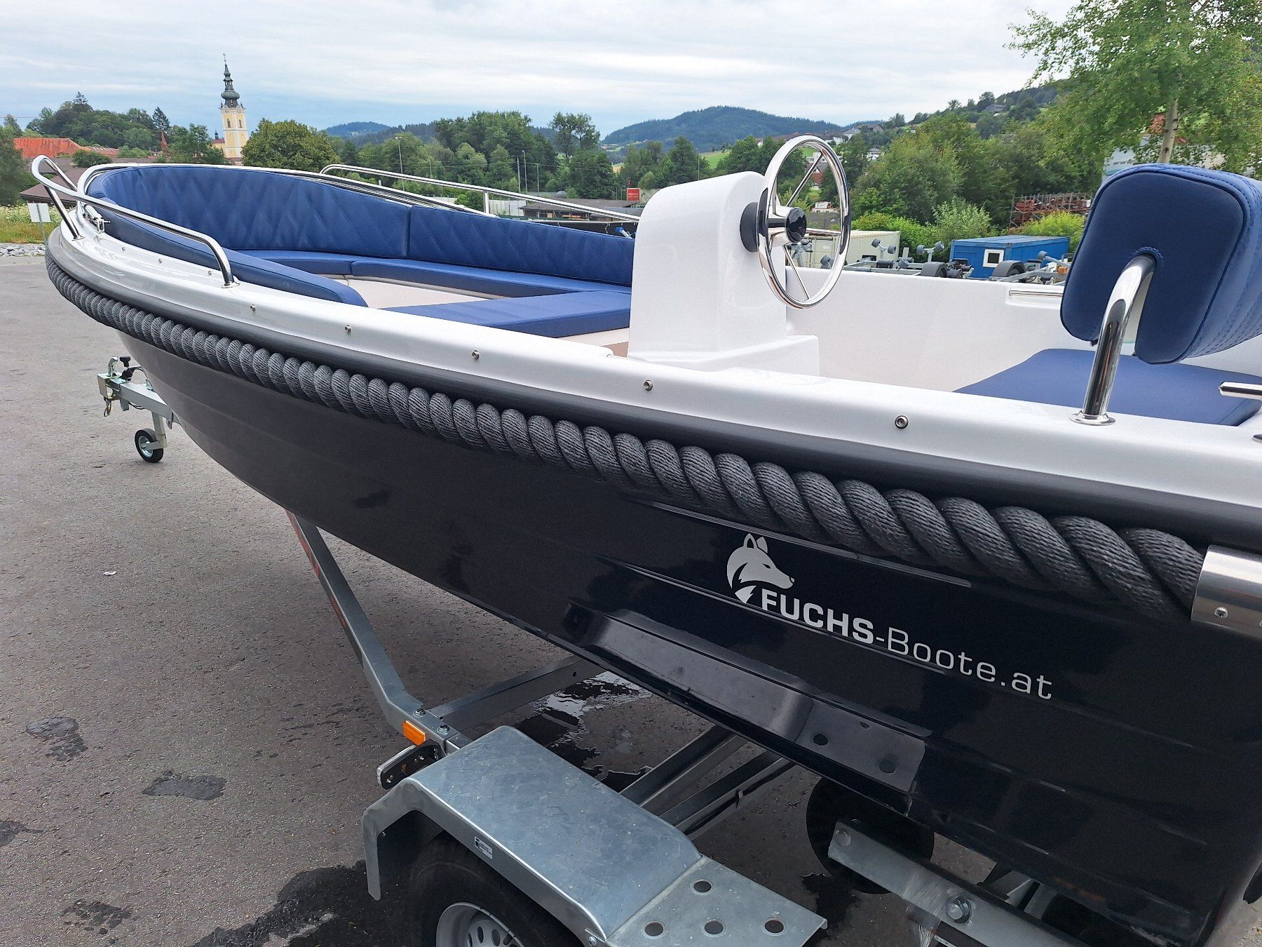 Barche: LAGERND NEU 470 Classic Boot Motorboot GFK Boot Badeboot – Nuovo e nell'imballaggio originale da Aigen Schlägl venduto da Fuchs-Boote 3