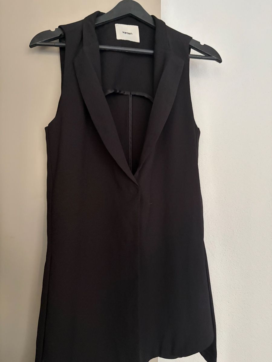 Giacche: Black Sleeveless Blazer Size 36 Business – Nuovo (secondo la descrizione) da Zürich venduto da Mss_sen