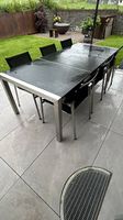 Garten-/Terrassentisch mit Granitplatte. 220 x 100 cm
