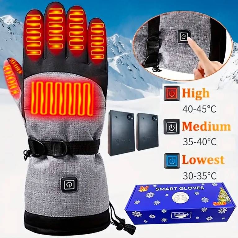 Guanti & manicotti: Neue beheizte Winterhandschuhe in Grau – Usato da Roggwil BE venduto da pet_6pws