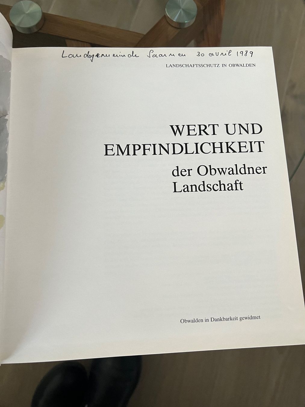 Libri: Buch Landschaftsschutz in Obwalden – Usato da Lugnorre venduto da cla_j6bq 1