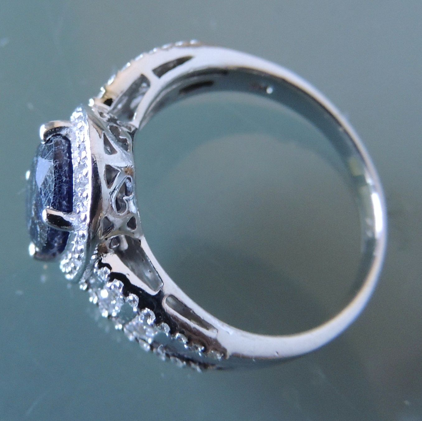 Anelli: Kanchanaburi Saphir Silber 925 Fingerring – Nuovo e nell'imballaggio originale da Waldenburg venduto da schaller707 3