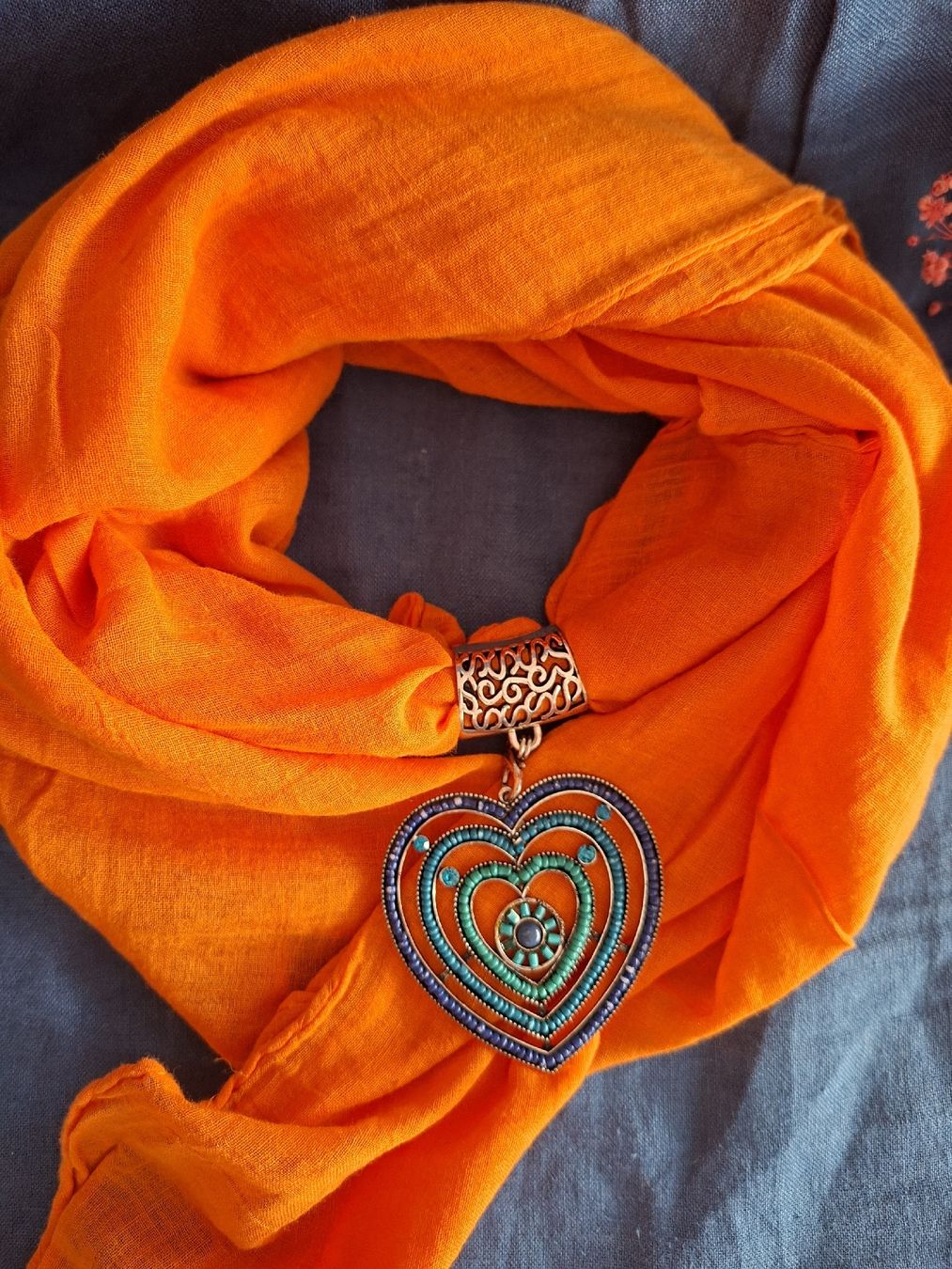 Foulard & Sciarpe: Foulard Bohème + Cœur – Nuovo (secondo la descrizione) da Lutry venduto da Sim_Sta 6