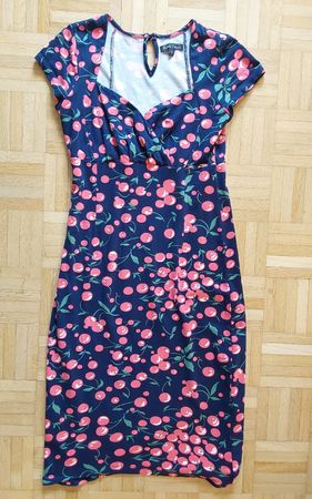 Kleid King Louie S Motiv Kirschen Viskose