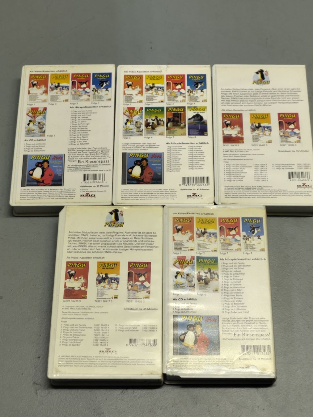 Tutti i VHS: Pingu VHS Kassetten Sammlung 5 Stk – Usato da Wohlen AG venduto da gnabbr 1
