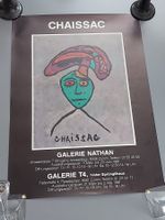 Original CHAISSSAC Plakat Galerie Nathan Zürich 1981