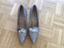 Jimmy Choo Glitter Pumps Silver Size 37 Used