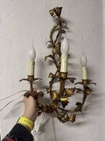 Antike Wandlampe  Lampe Applique inklusive Leuchtmittel