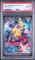 Pokemon Pikachu WCS23 001/030 PSA 10 Gem Mint Yokohama Deck