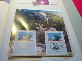 Folder 100 Jahre Weltpostdenkmal, 2009, CH-France