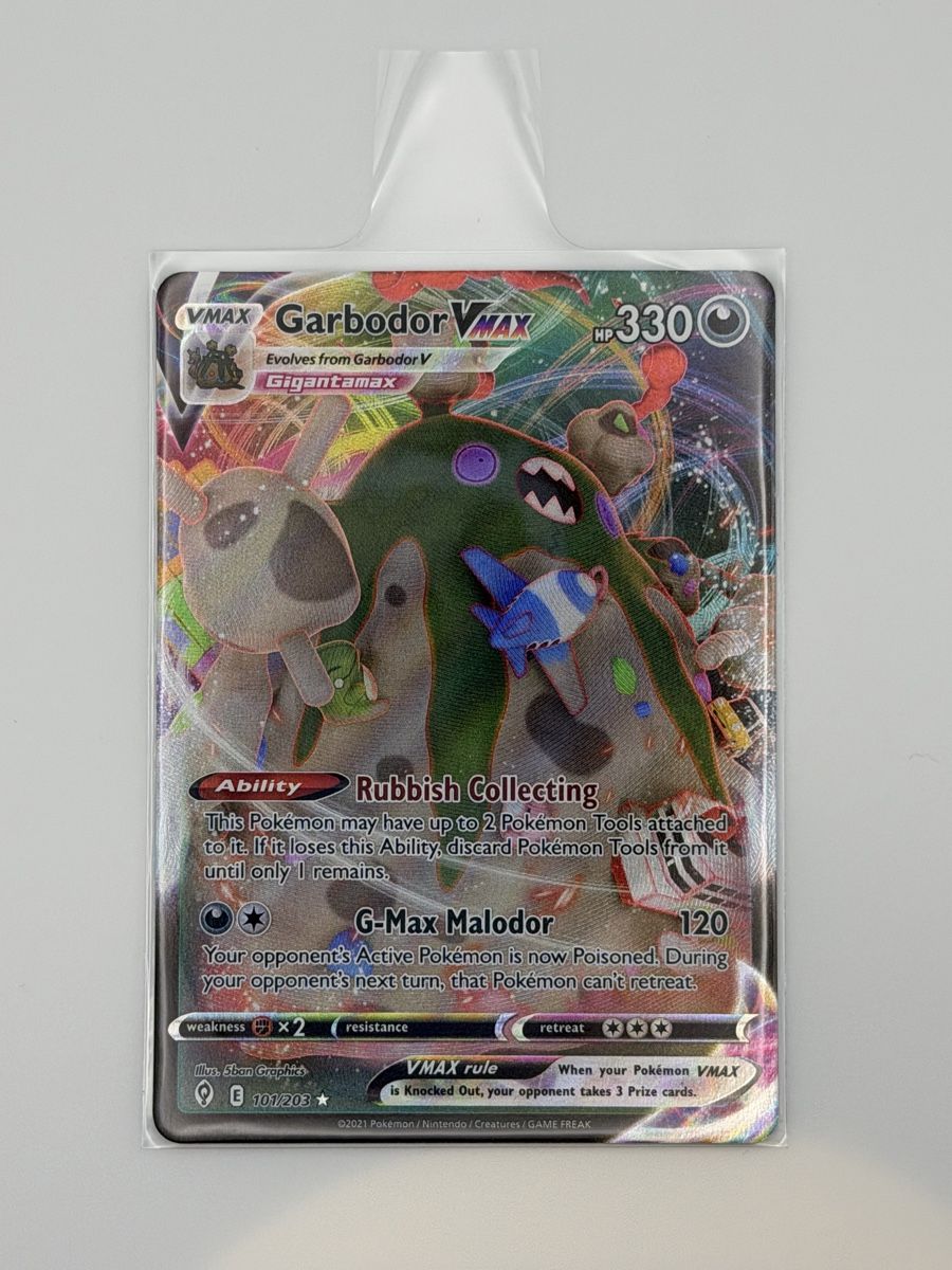 Pokémon Carte collezionabili: Pokémon Garbador VMAX 101/203 – Nuovo (secondo la descrizione) da Uster venduto da CDM96