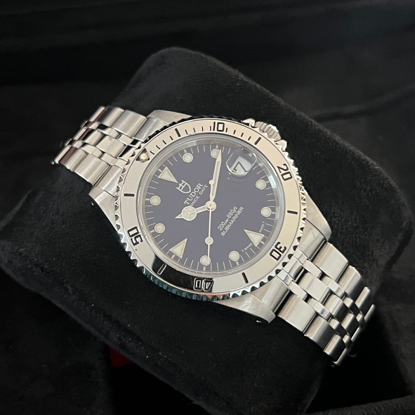 Tudor Uhren: Tudor Submariner Blue Dial Automatic Date 75190 – Gebraucht aus Carouge GE von Watchaser 7