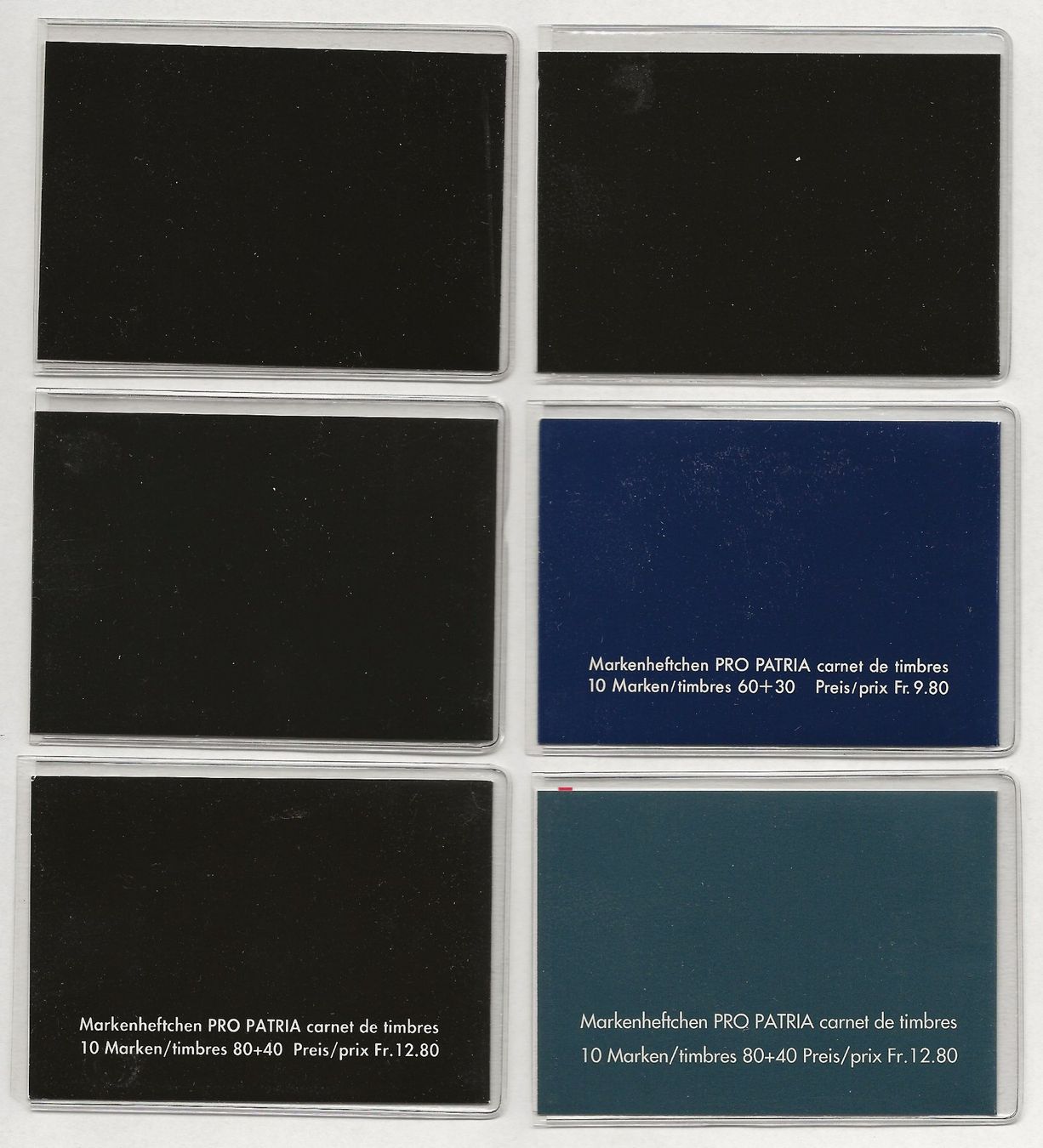 Alle Briefmarken: 1990 - 1995 Markenhefte Pro Patria Komplett FDC Kat. 155.- – Neu (gemäss Beschreibung) aus Baar von Saegi1 3