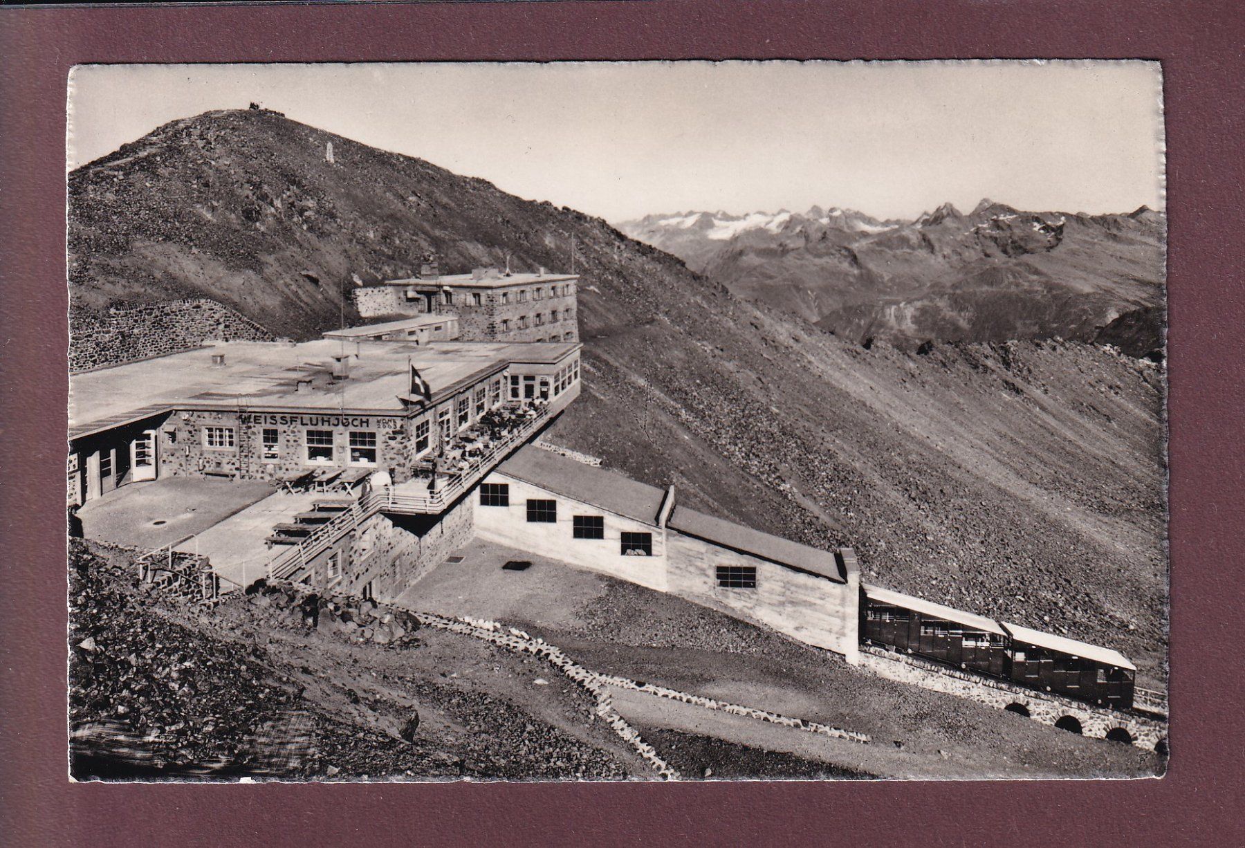 Cartoline postali: WEISSFLUHJOCH - Bahn – Usato da Pully venduto da nicecards